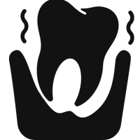 zahn mit paradontose